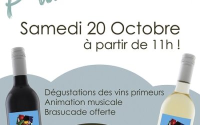 Le Vin Primeur arrive – Dégustation le Samedi 20 Octobre à 11h.