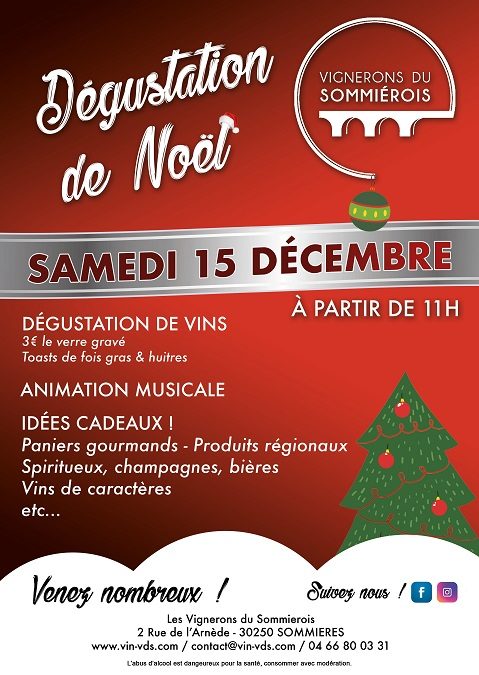 Dégustation de Noël ! 15/12/2018