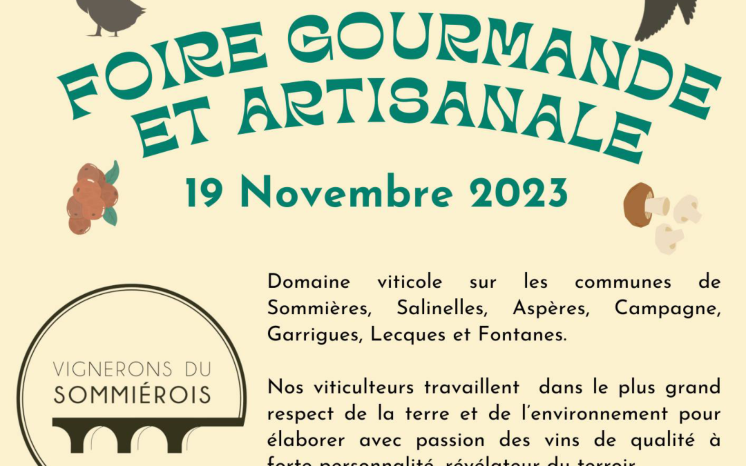 FOIRE GOURMANDE ET ARTISANALE DE SOMMIERES